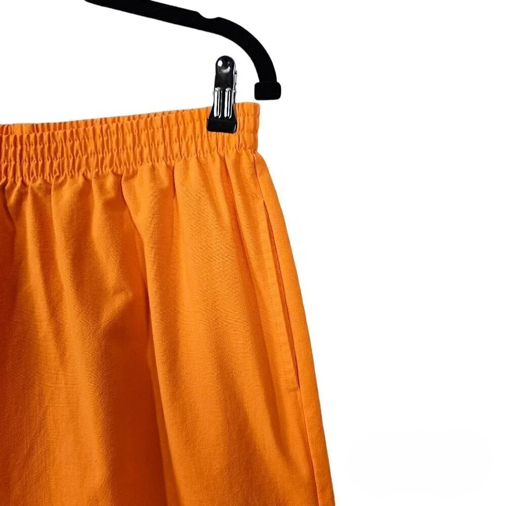 🏆377 Jennifer Lauren Cutout High Waist Pull On Capri Pants - Picture 3 of 6